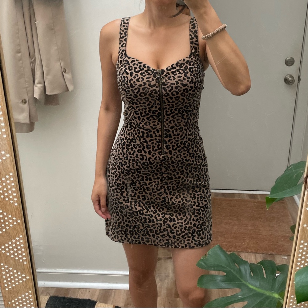 Wild Fable Corduroy Leopard Dress